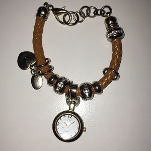 New York & Company watch charm bracelet